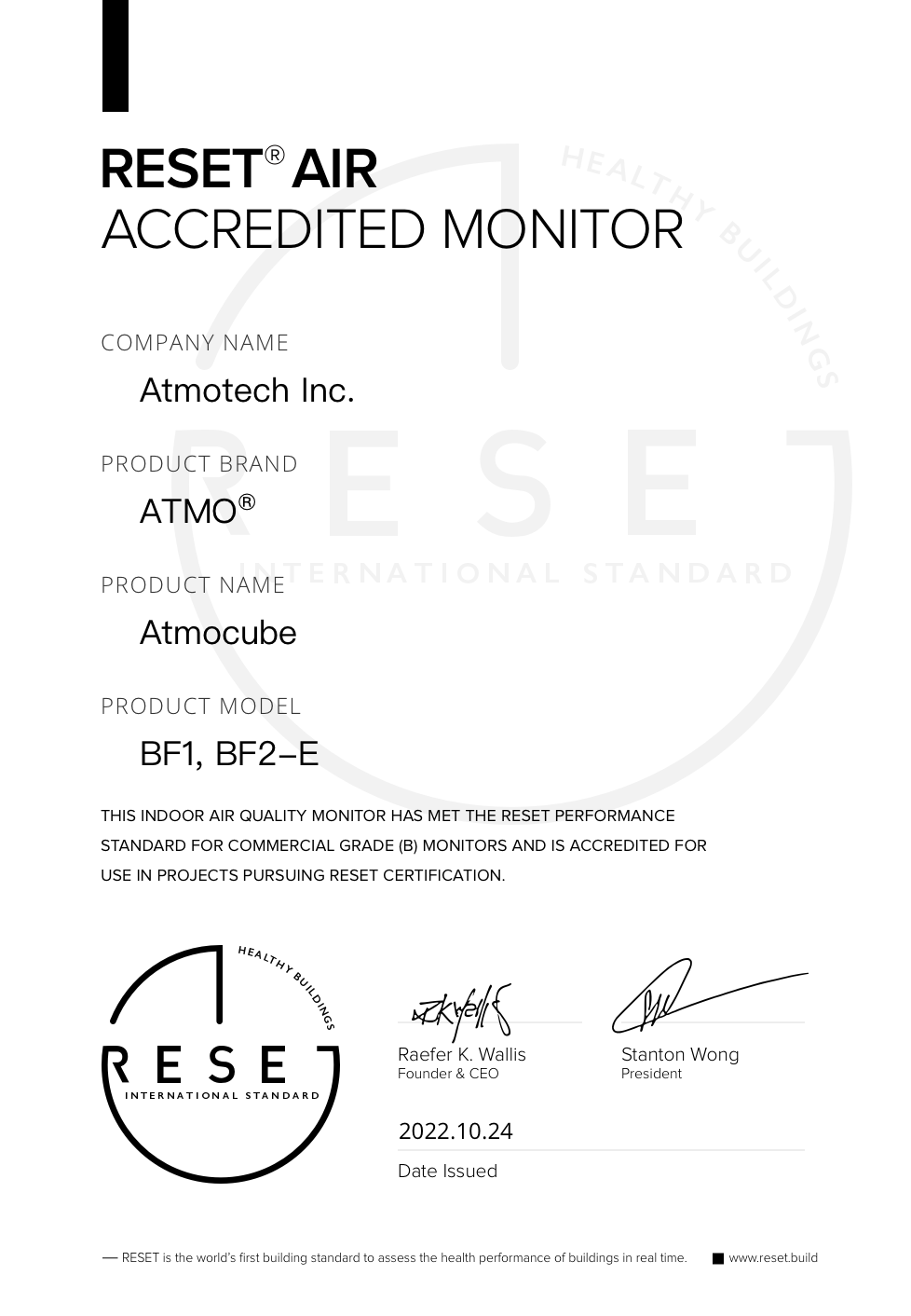 RESET_certificate_ATMO_Atmocube
