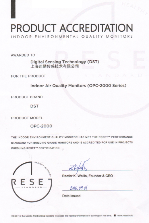 RESET_certificate_DST Breathforce_OPC-2000