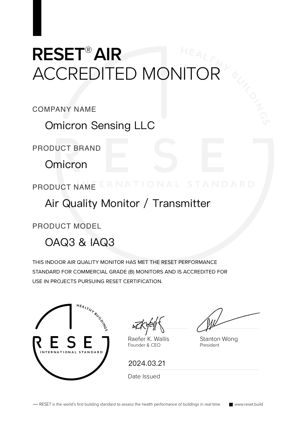 RESET_certificate_Omicron_OAQ3 & IAQ3
