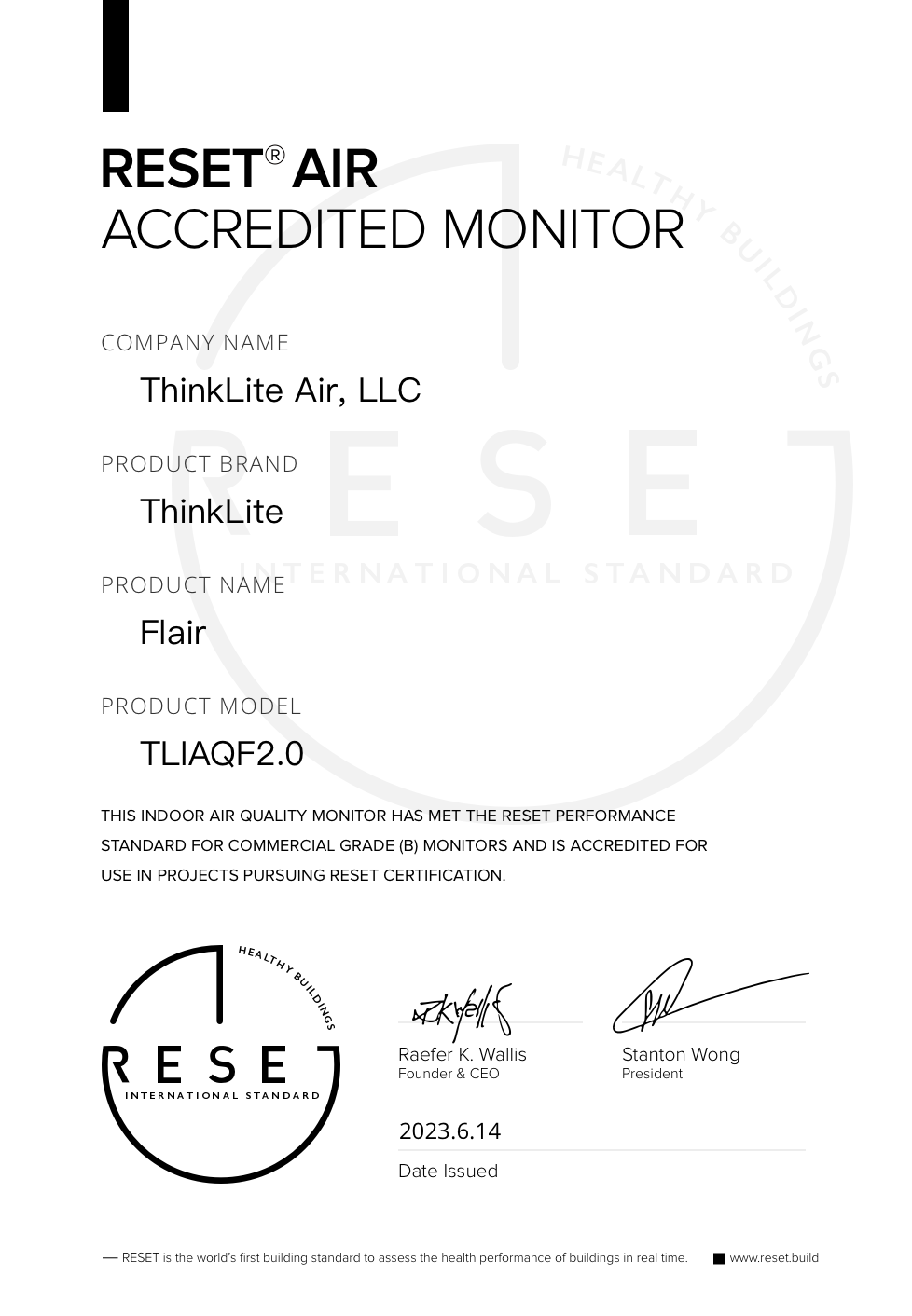 RESET_certificate_ThinkLite_TL Flair 2.0